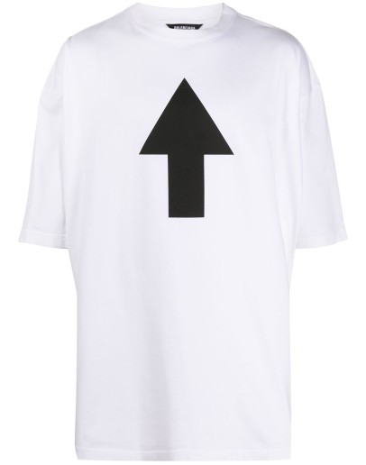 arrow print short-sleeved T-shirt