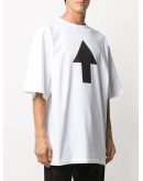 arrow print short-sleeved T-shirt