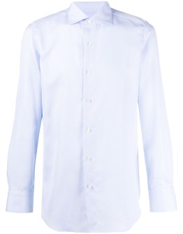 textured effect long-sleeved shirt 