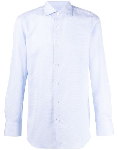 textured effect long-sleeved shirt 
