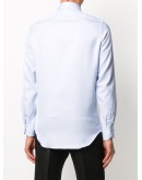 textured effect long-sleeved shirt 