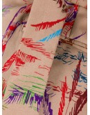 graphic-print belted shorts