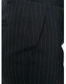 pinstripe flared trousers