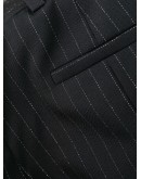pinstripe flared trousers