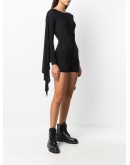 draped sleeves playsuit