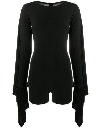 draped sleeves playsuit