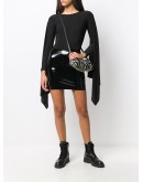 draped sleeves playsuit