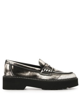 Kate metallic platform loafers