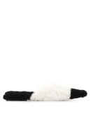 sheepskin monochrome mules