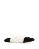 sheepskin monochrome mules