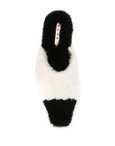 sheepskin monochrome mules