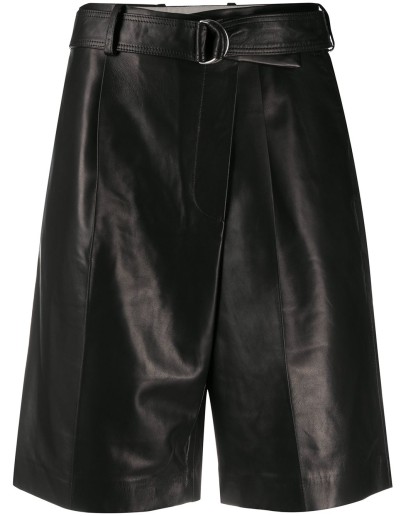 matte belted shorts