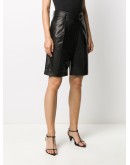 matte belted shorts