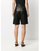 matte belted shorts