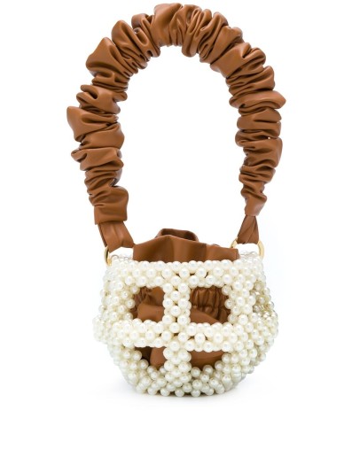 Mei Small pearl embellished bag