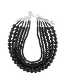 multi-strand beaded necklace