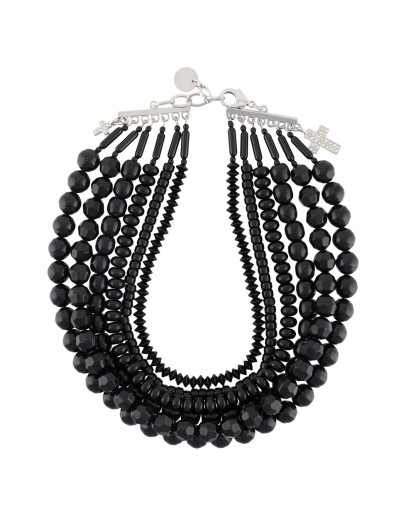 multi-strand beaded necklace