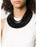 multi-strand beaded necklace