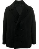 detachable lapel classic peacoat