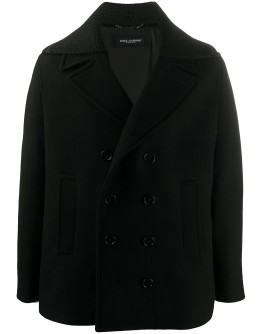 detachable lapel classic peacoat