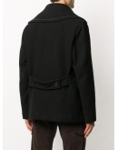 detachable lapel classic peacoat