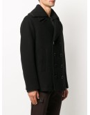 detachable lapel classic peacoat