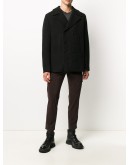 detachable lapel classic peacoat