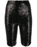 sequinned biker shorts