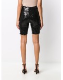 sequinned biker shorts