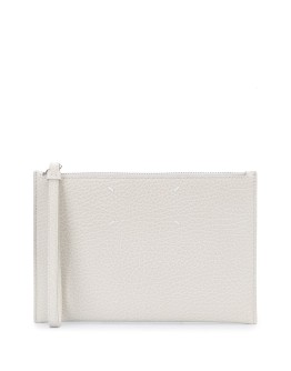 four-stitch zip clutch