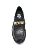 lettering logo loafers 