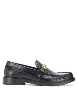 lettering logo loafers 