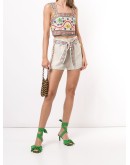 Linn embroidered linen shorts