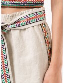 Linn embroidered linen shorts