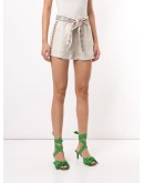Linn embroidered linen shorts