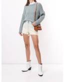 frayed denim shorts