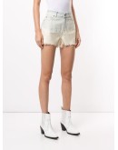 frayed denim shorts