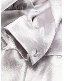 flared satin jumpsuit