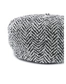 herringbone baker boy hat