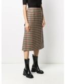 houndstooth midi skirt