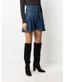 high-rise denim shorts