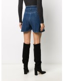 high-rise denim shorts