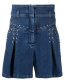 high-rise denim shorts