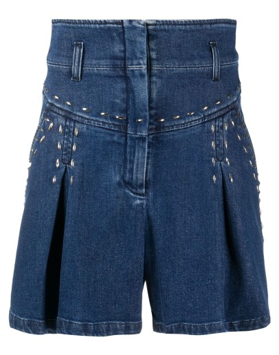 high-rise denim shorts