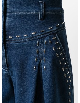high-rise denim shorts