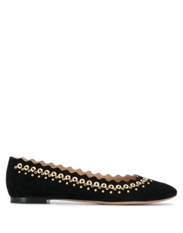 Lauren studded ballerina shoes