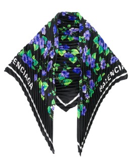 floral print silk scarf