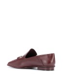 Gancini square-toe loafers