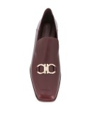 Gancini square-toe loafers