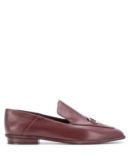 Gancini square-toe loafers